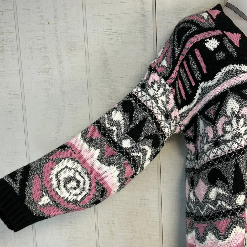 Vintage Cut 4 U Womens Oversized Sweater One Size Retro 80s Eclectic Funky Pink - Picture 4 of 9